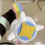 Knitted Rainbow Earmuffs